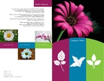 Flower Stack Half Fold Brochure Flower Stack Half Fold Brochure