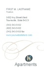 Apartment & Condominium Business Card