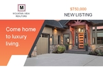 Mountain Real Estate Small Postcard