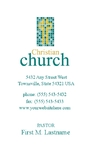 Christian Church Business Card