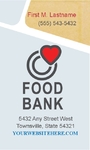 Food Bank Fundraiser Business Card