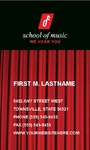 Music School Business Card