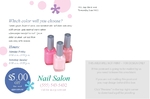 Nail Salon Jumbo Postcard