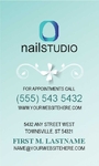 Nail Technician Business Card
