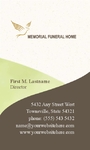 Memorial & Funeral Program Business Card Memorial & Funeral Program Business Card