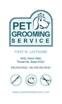 Pet Grooming Service Business Card Pet Grooming Service Business Card