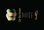 Sushi Restaurant Small Postcard