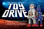 Holiday Toy Drive Fundraiser Jumbo Postcard