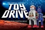 Holiday Toy Drive Fundraiser Small Postcard