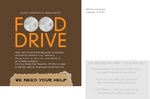 Holiday Food Drive Fundraiser Jumbo Postcard