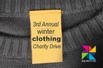 Winter Clothing Drive Jumbo Postcard
