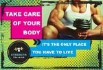 Strength Training Small Postcard