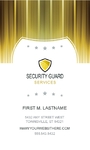Security Guard Business Card Security Guard Business Card
