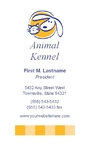 Dog Kennel & Pet Day Care Business Card Dog Kennel & Pet Day Care Business Card
