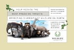 Wildlife Conservation Small Postcard Wildlife Conservation Small Postcard