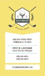 Golf Resort Business Card Golf Resort Business Card