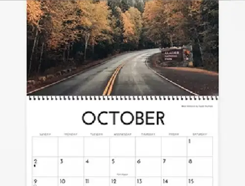 Wall Calendar Layout